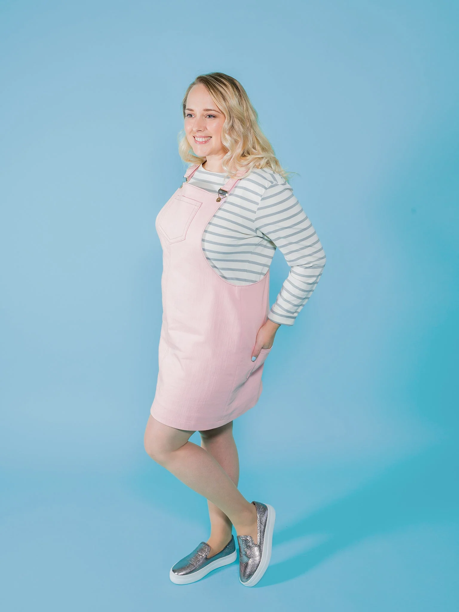 Cleo Dungaree Dress Pattern - Tilly And The Buttons - Image 6