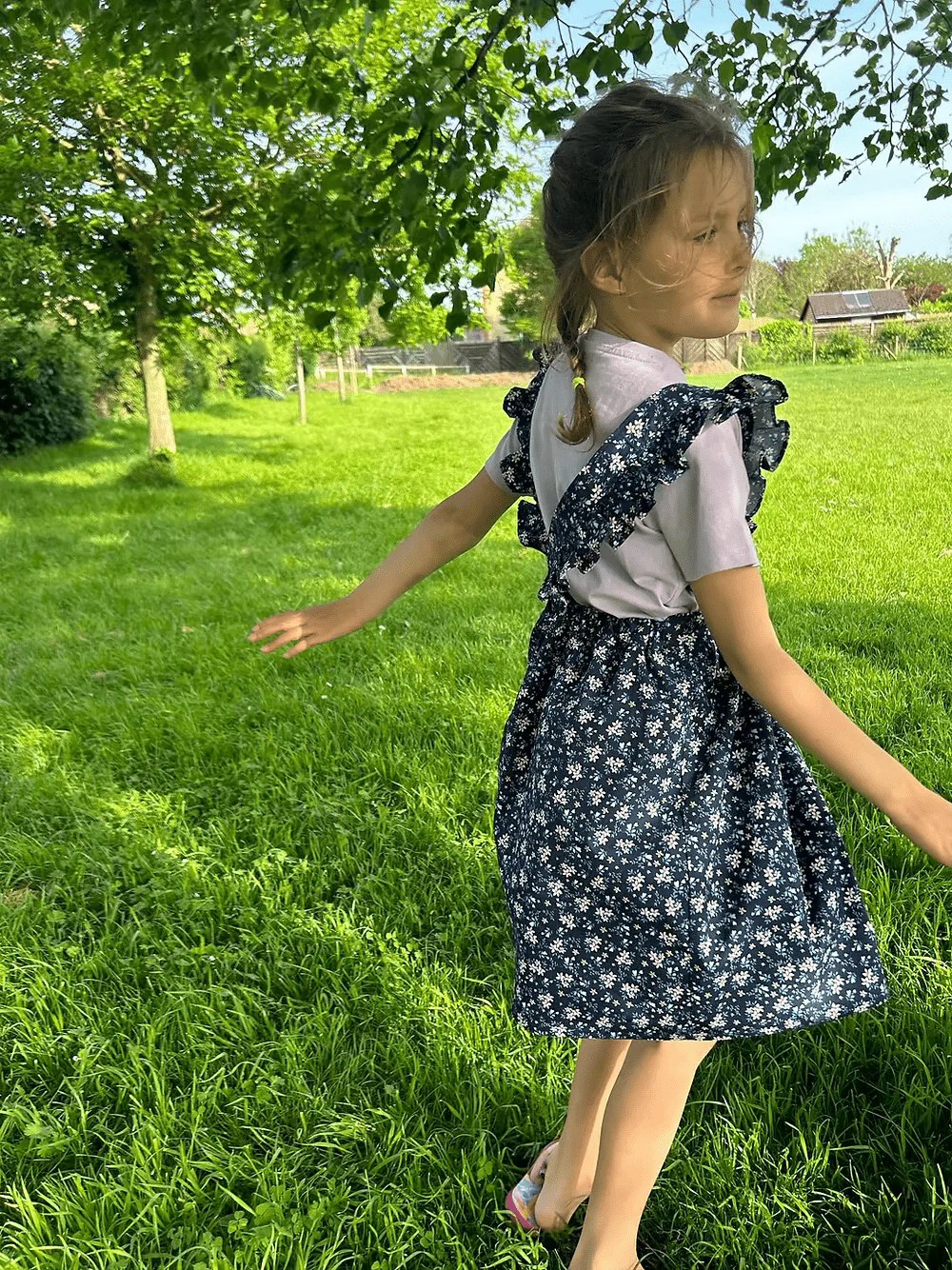 Cleo Pinafore Dress - Kids Paper Sewing Pattern - Two Stitches Patterns