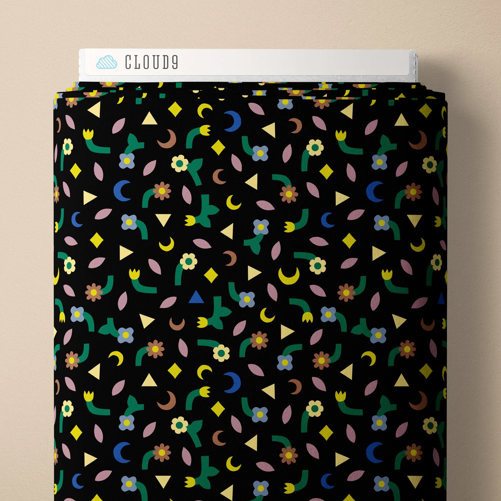 Confetti - Sun Seed Moon - Leah Duncan - Cloud 9 Fabrics - Batiste