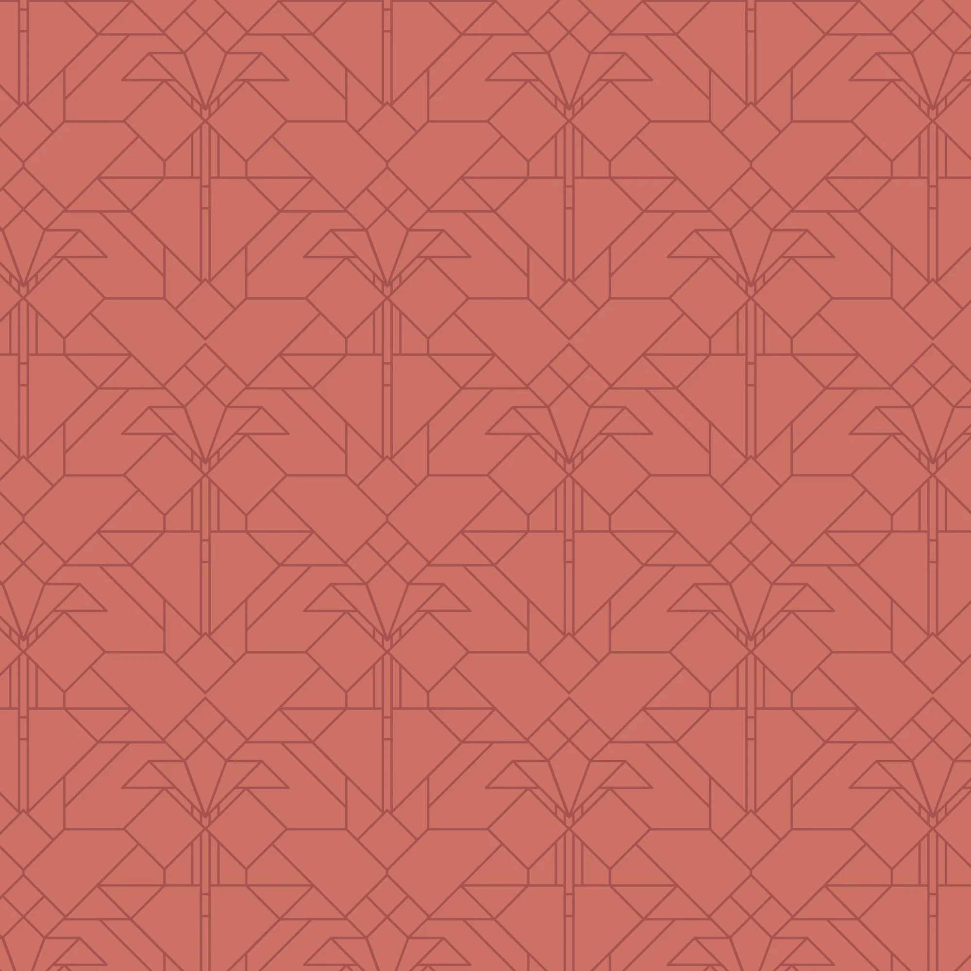 Coonley Tulip - Bright - FLW Tone On Tone - Frank Llyod Wright - Cloud 9 Fabrics - Poplin - Image 3