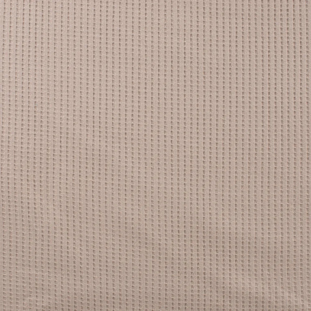 Cotton Waffle Tricot - European Import - Sand - Image 2