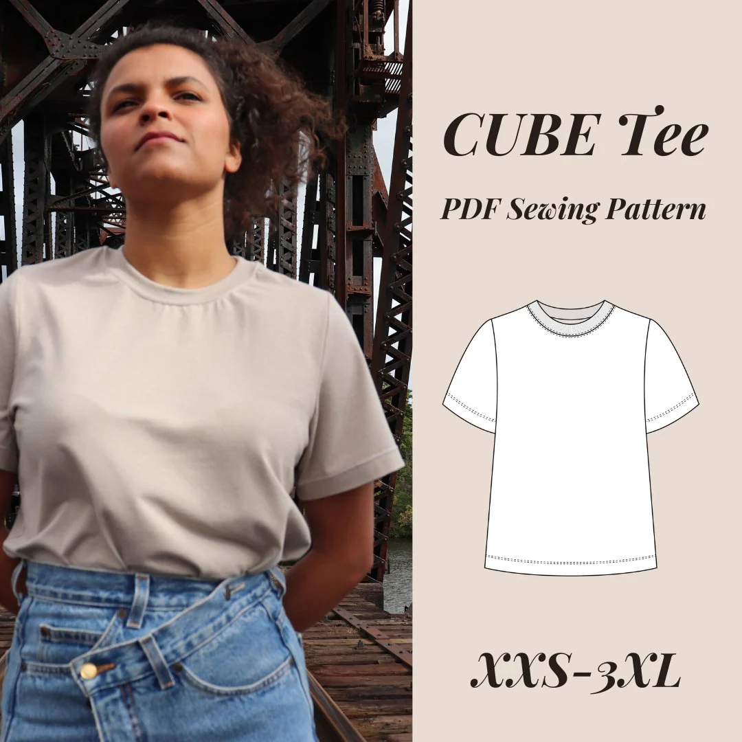 Cube Tee PDF Pattern - Lydia Naomi - Image 2