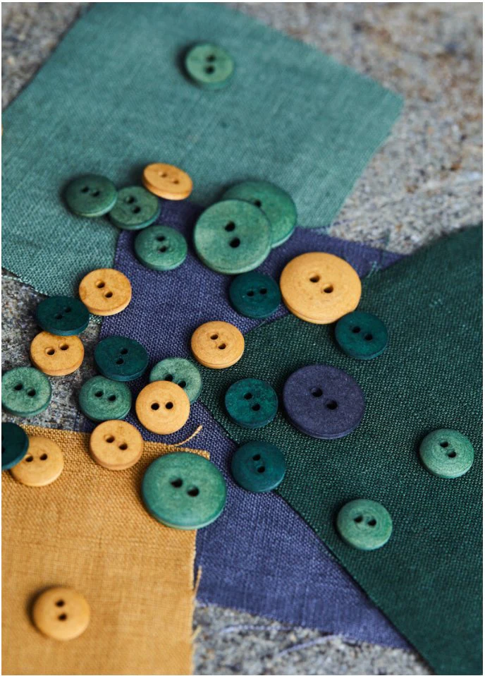 Curb Cotton Button - European Import - Oeko-Tex® - Mind The Maker - 18mm (Various Colors)