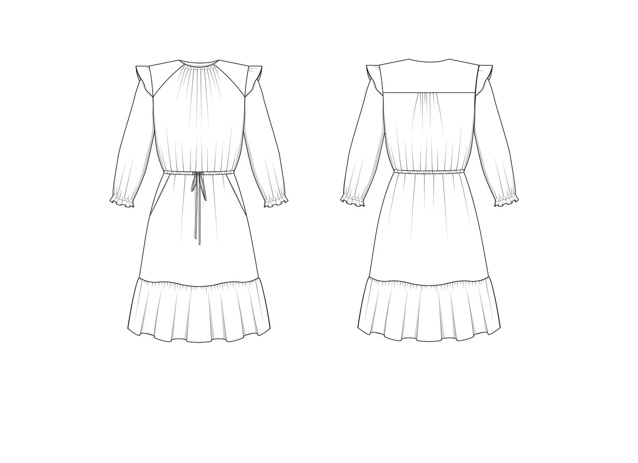Davenport Dress Pattern - Friday Pattern Company - Image 8