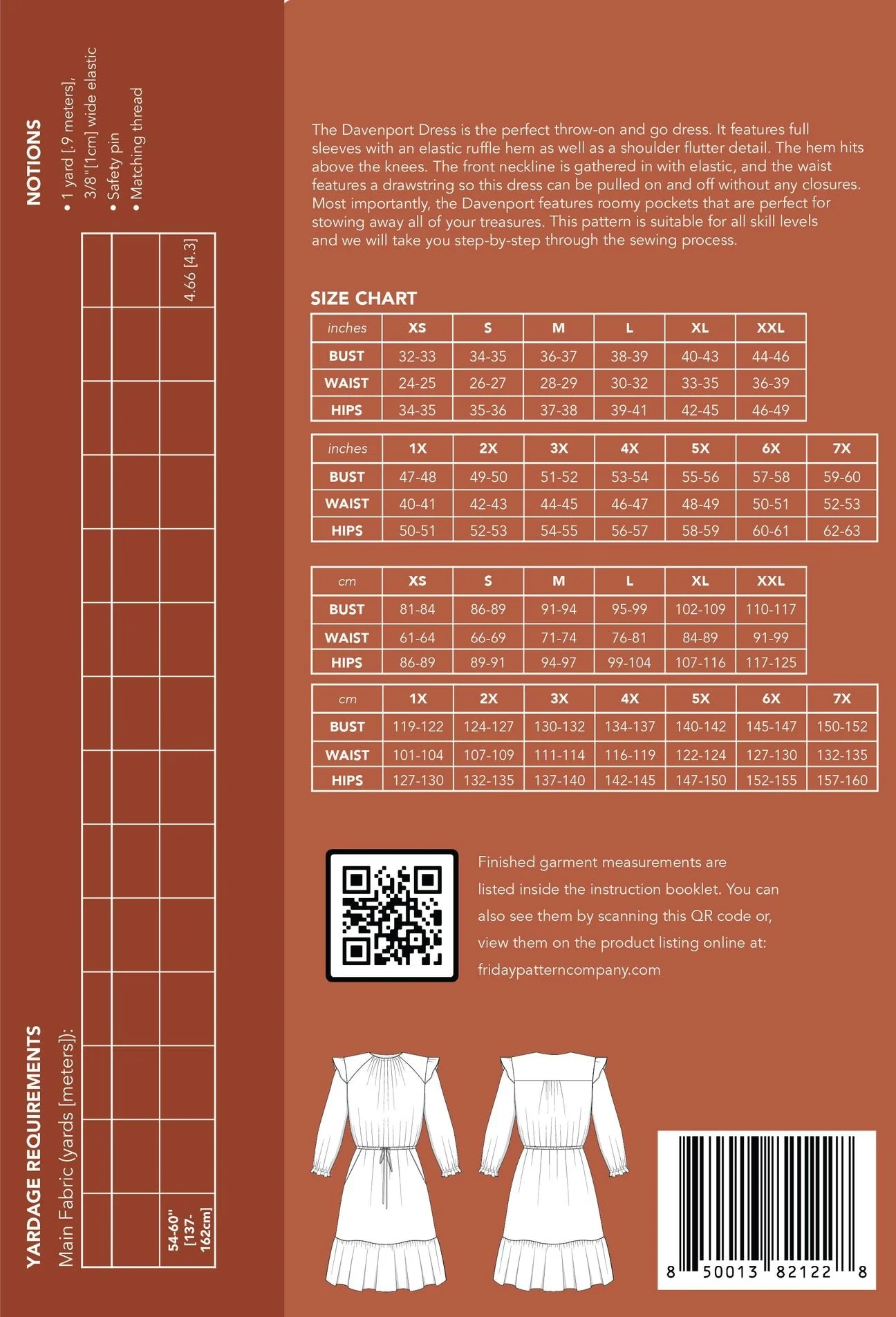 Davenport Dress Pattern - Friday Pattern Company - Image 9