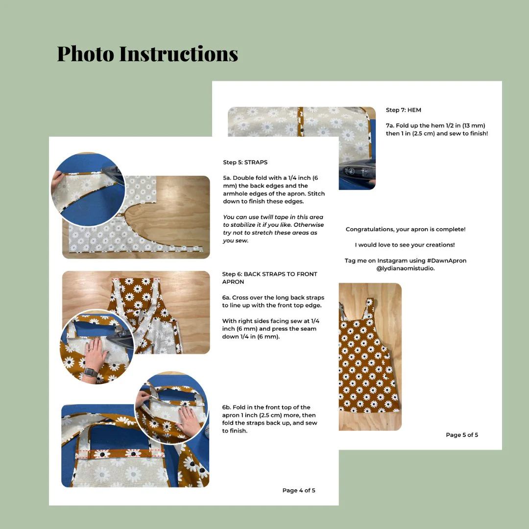 Dawn Apron PDF Pattern - Lydia Naomi - Image 9