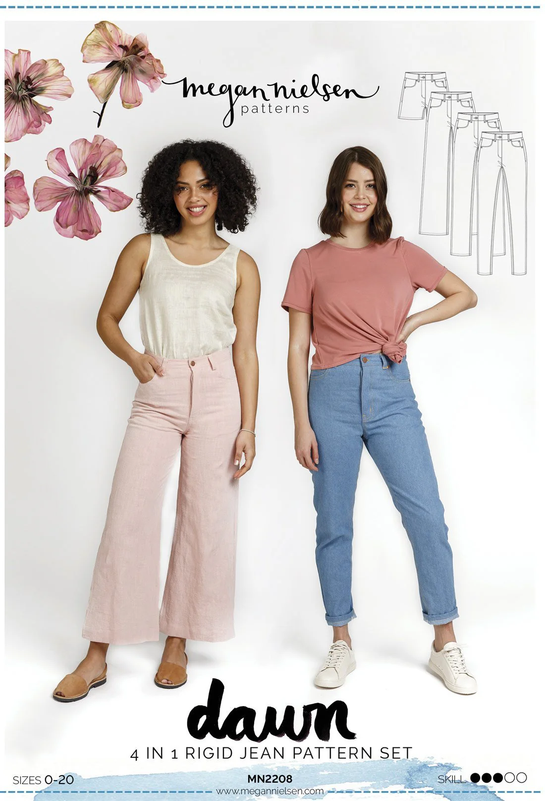 Dawn Jeans (4 in 1!) - Megan Nielsen Patterns - Sewing Pattern - Image 29