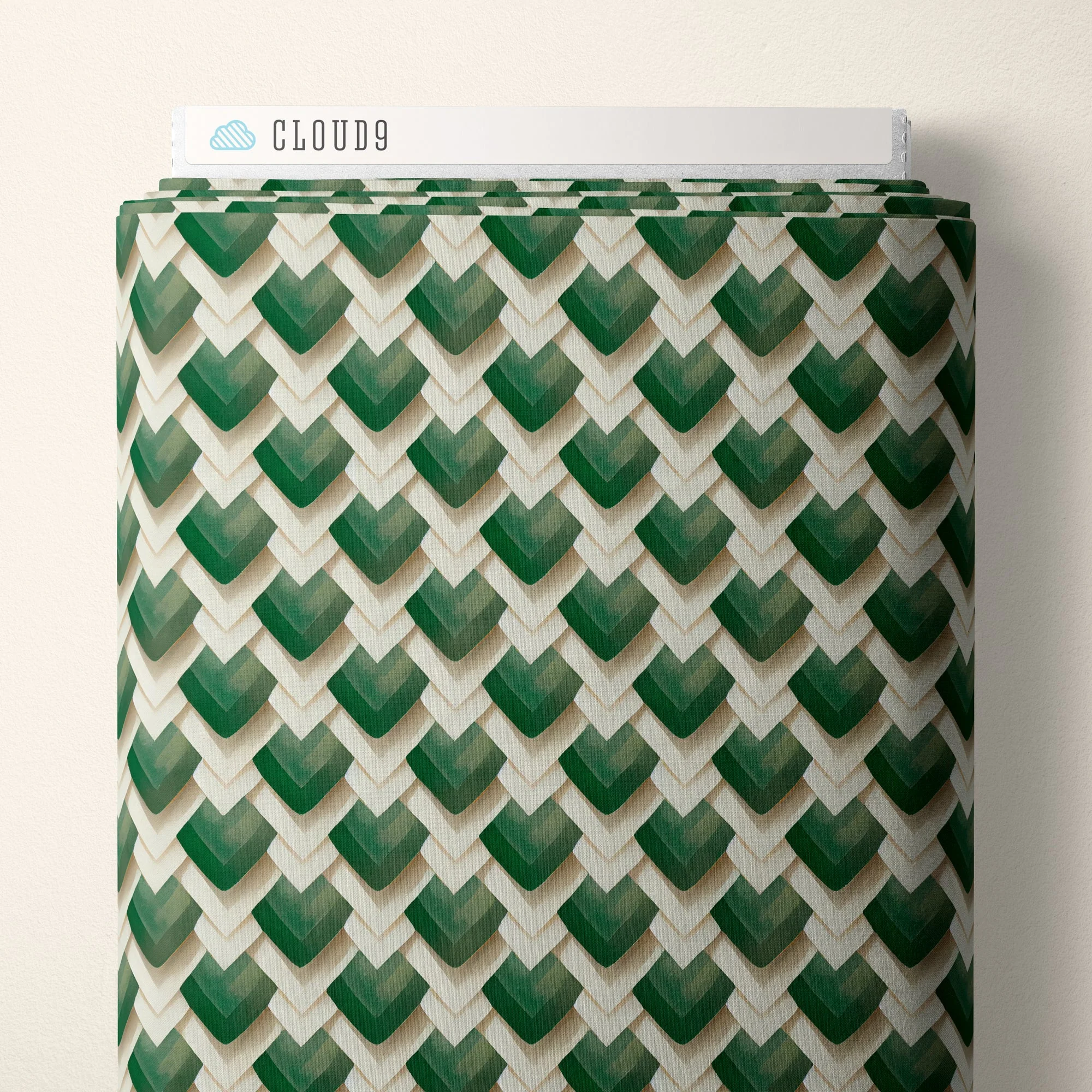 Diamonds - Green - Bali Dreams - Penn Gray Designs - Cloud 9 Fabrics - Poplin