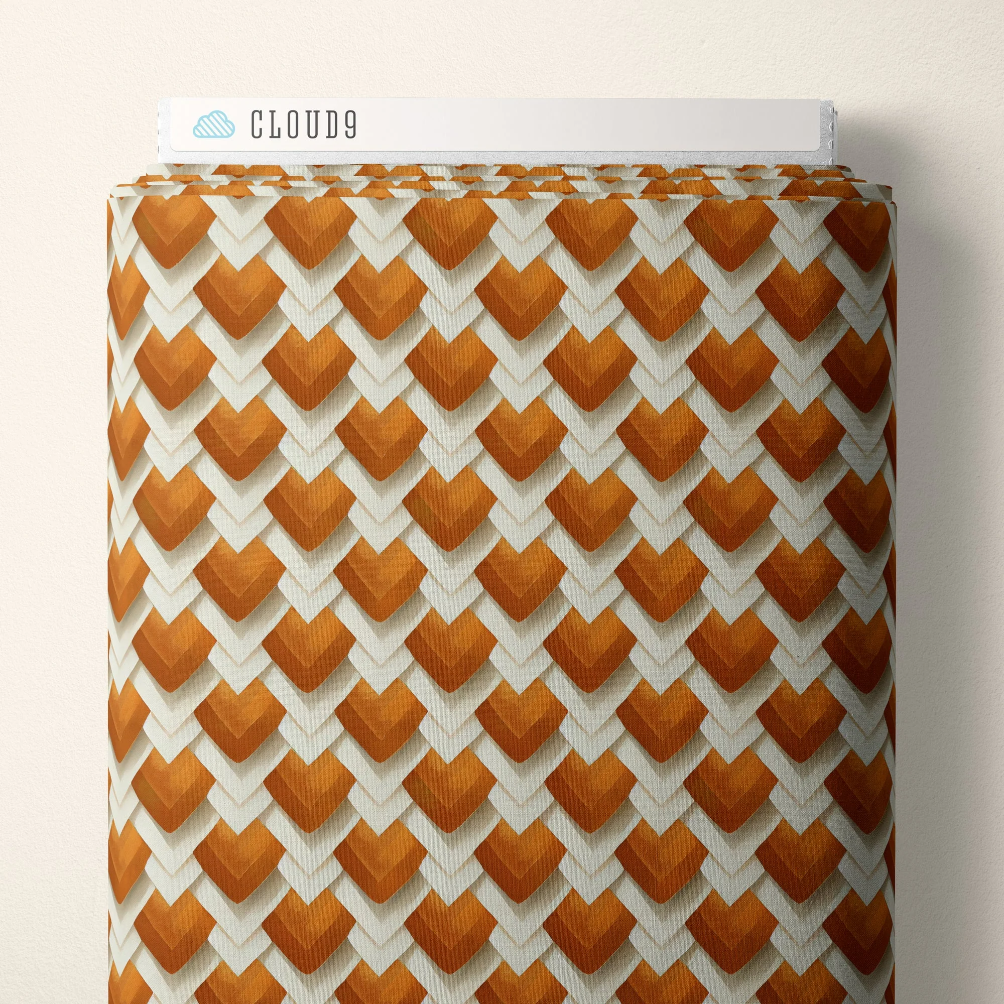 Diamonds - Orange - Bali Dreams - Penn Gray Designs - Cloud 9 Fabrics - Poplin
