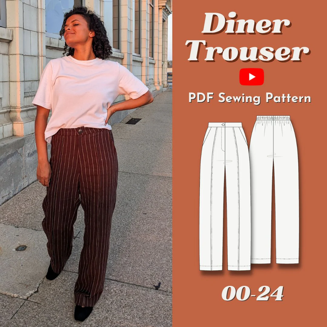 Diner Trouser PDF Pattern - Lydia Naomi - Image 2