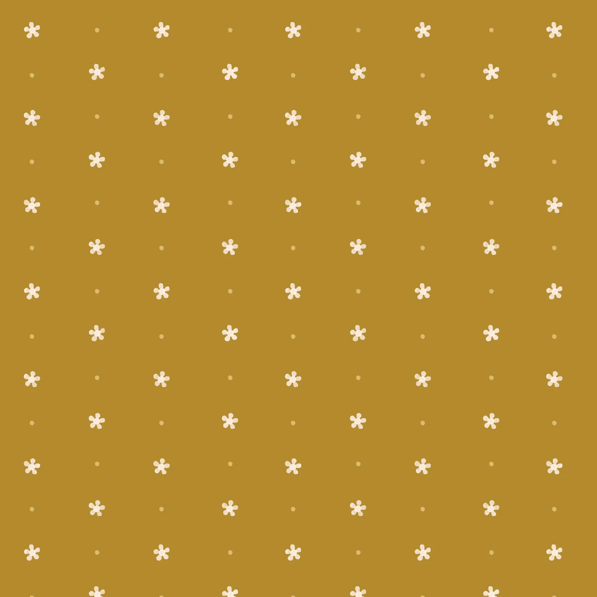 Dottie - Mustard - Retro Meadow - Sophie Rowe - Cloud 9 Fabrics - Poplin - Image 3