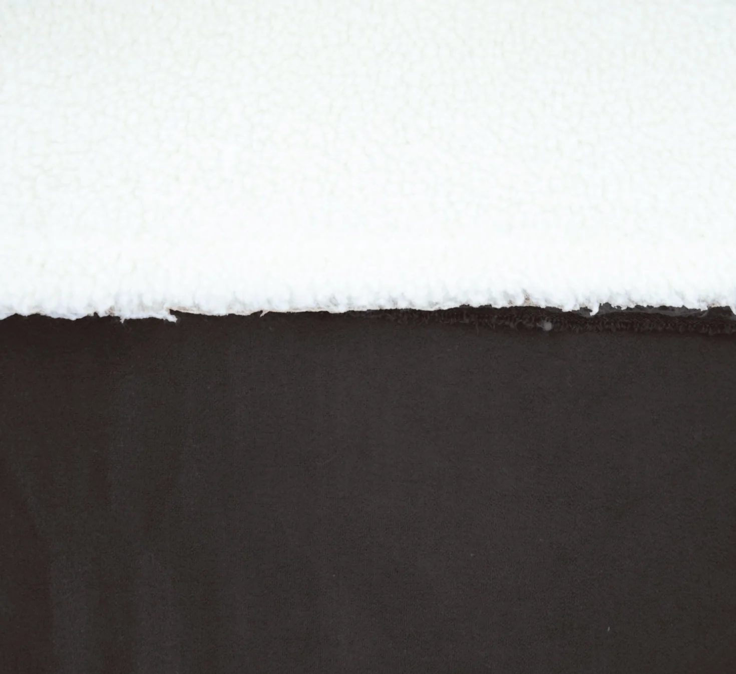 Double-Sided Imitation Suede With Sheepskin - Black - Katia