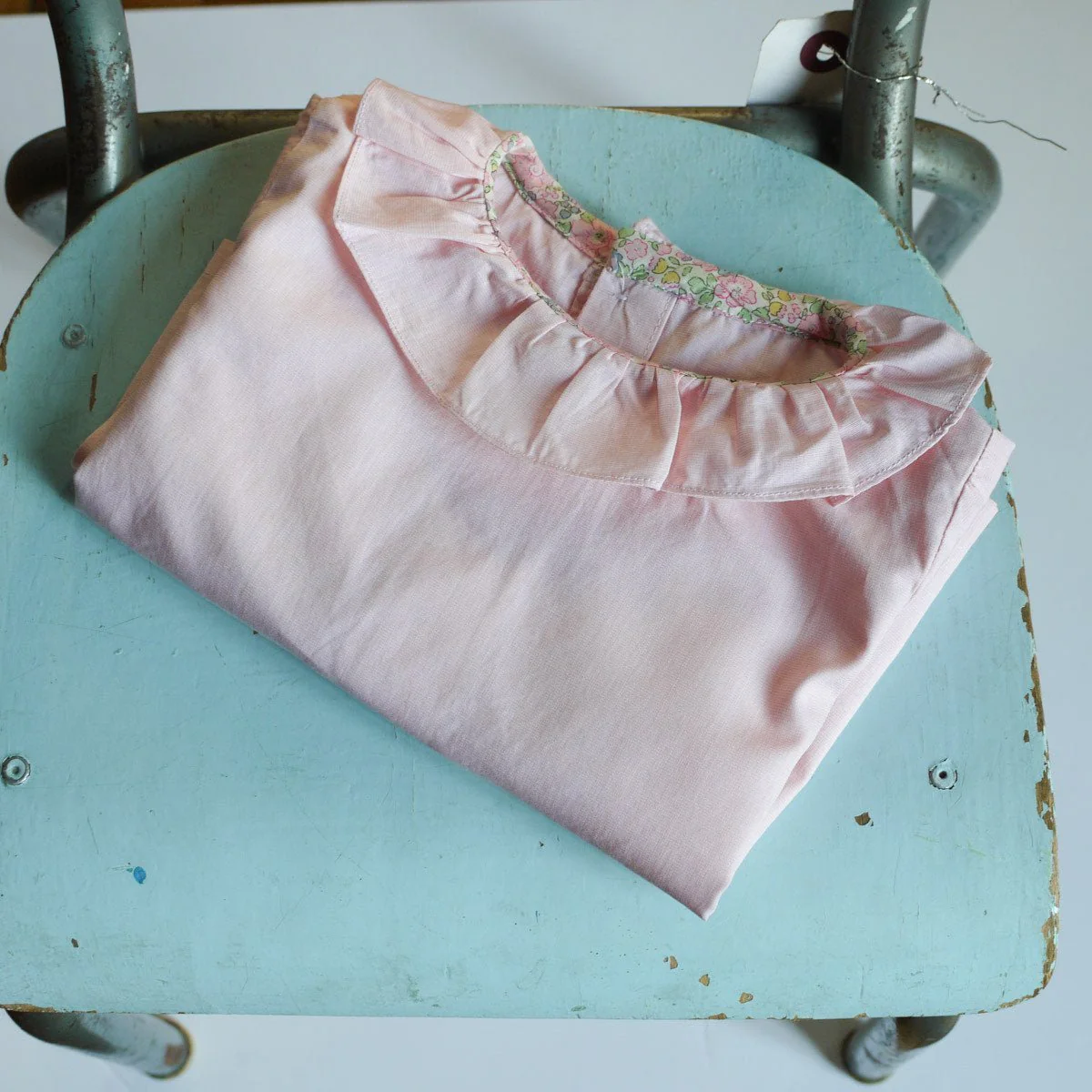 Electre Frilled Collard Blouse Sewing Pattern- Baby 1/4Y - Ikatee - Image 11