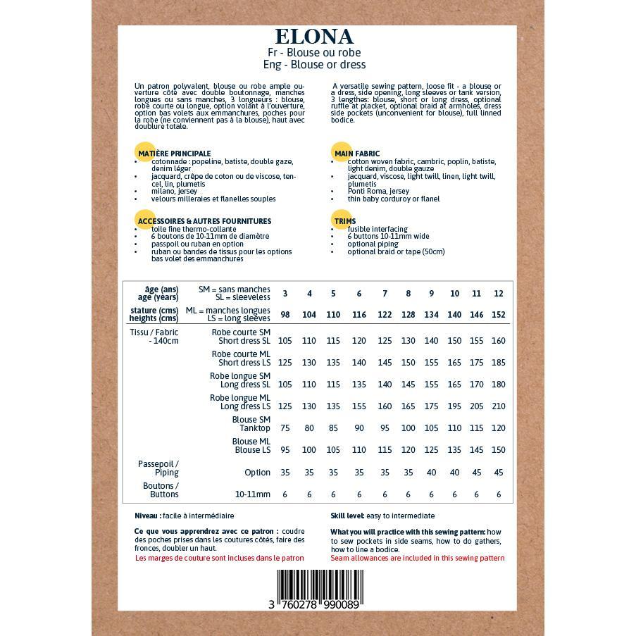 Elona Blouse and Dress Sewing Pattern - Girl 3/12Y - Ikatee - Image 19