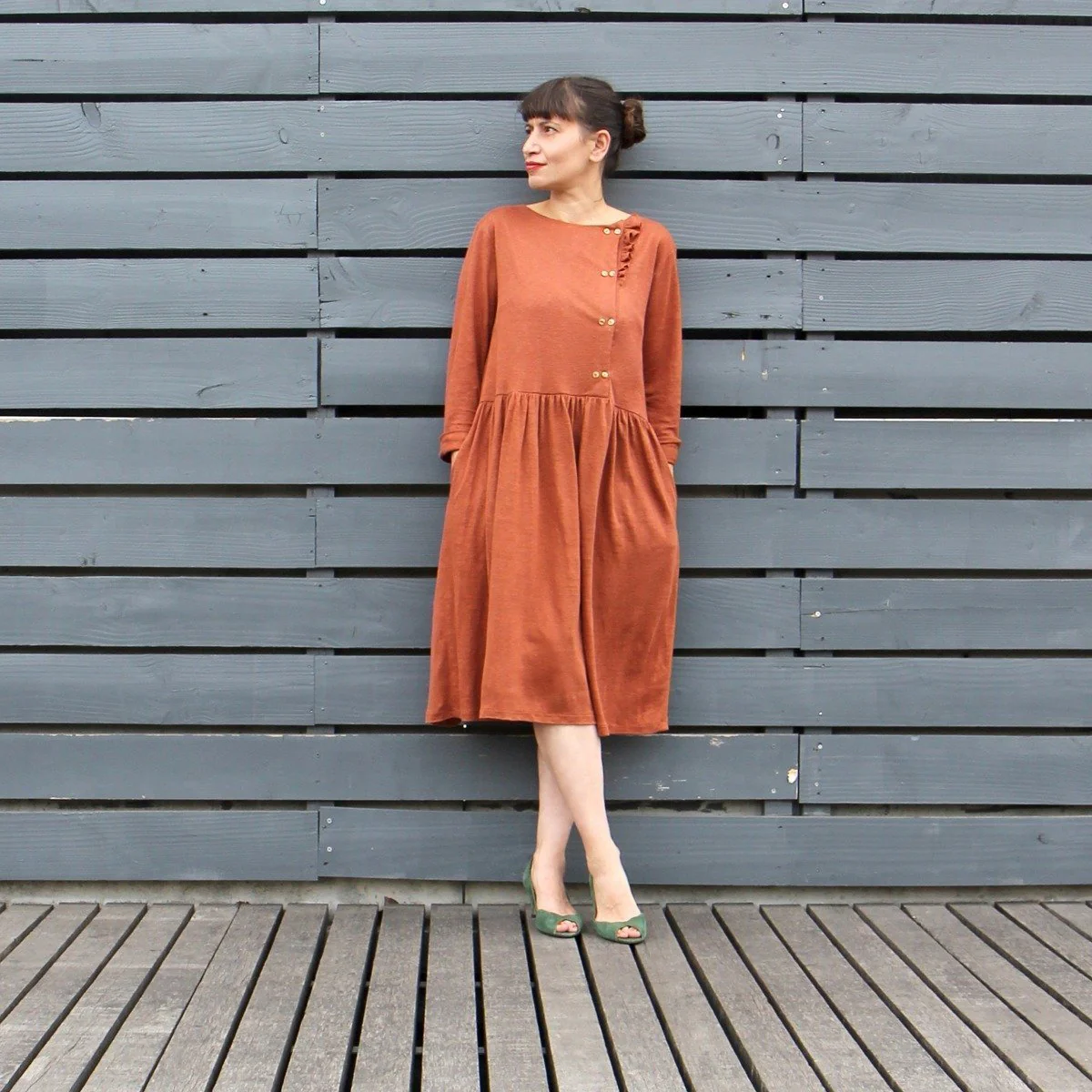 Elona Mum Blouse/Dress Sewing Pattern - Ladies 34/46 - Ikatee