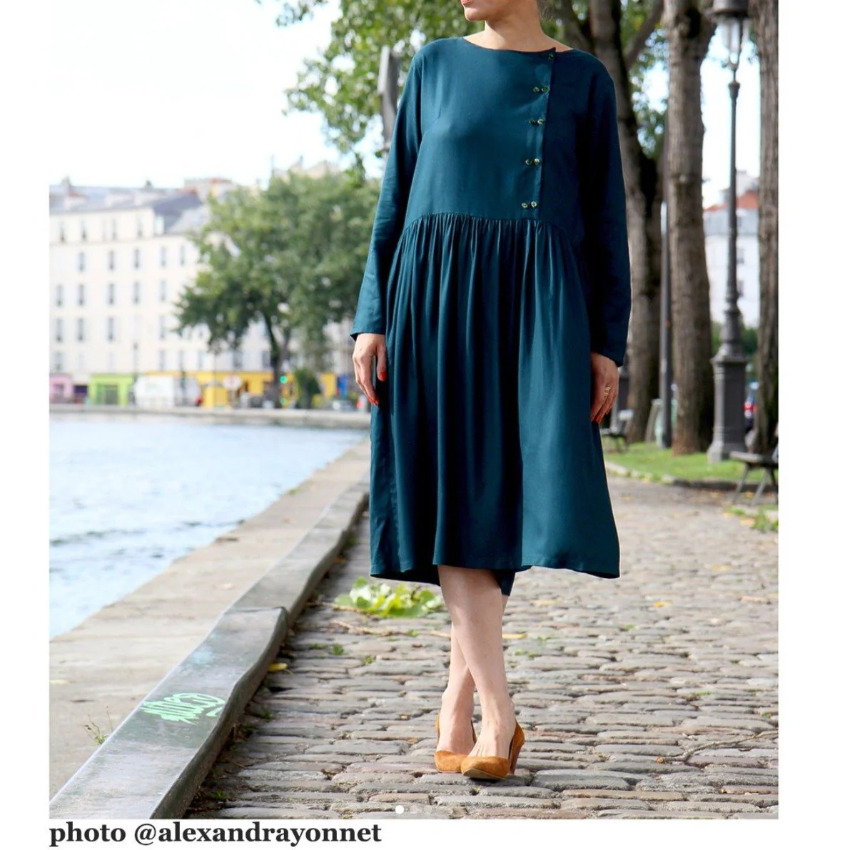 Elona Mum Blouse/Dress Sewing Pattern - Ladies 34/46 - Ikatee - Image 4