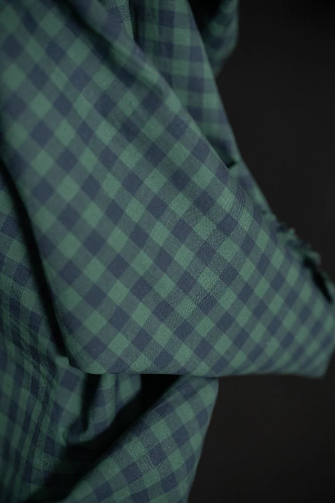 Elsie Organic Cotton Linen Gingham - Merchant & Mills - Image 2