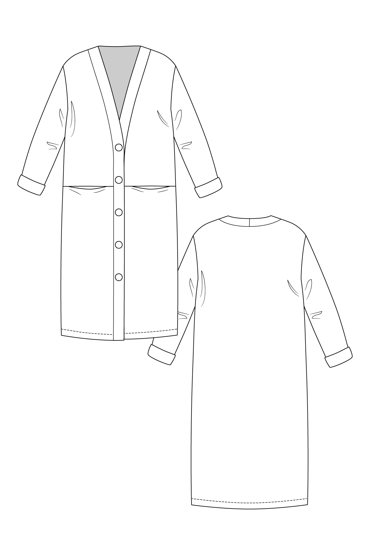 Esme Maxi Cardigan - PDF Pattern - Named Clothing - Image 2