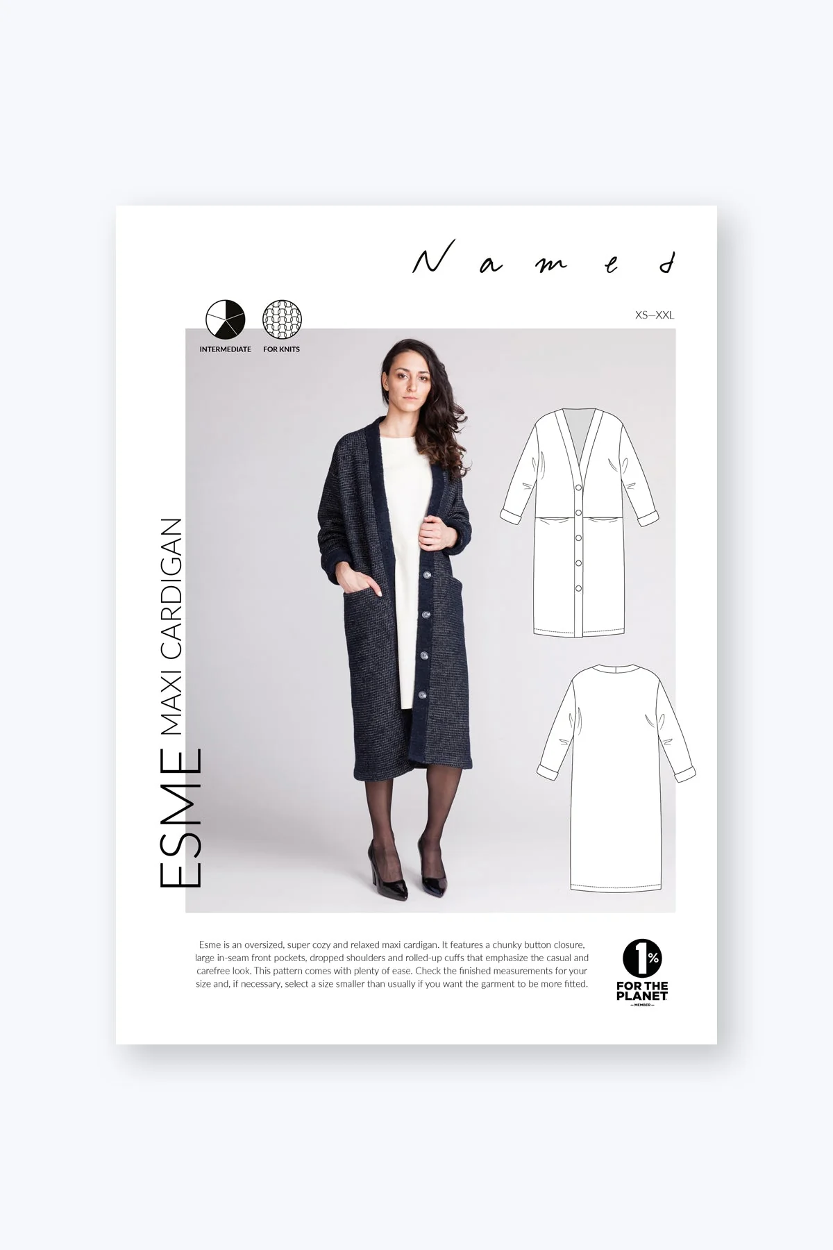 Esme Maxi Cardigan - PDF Pattern - Named Clothing - Image 6