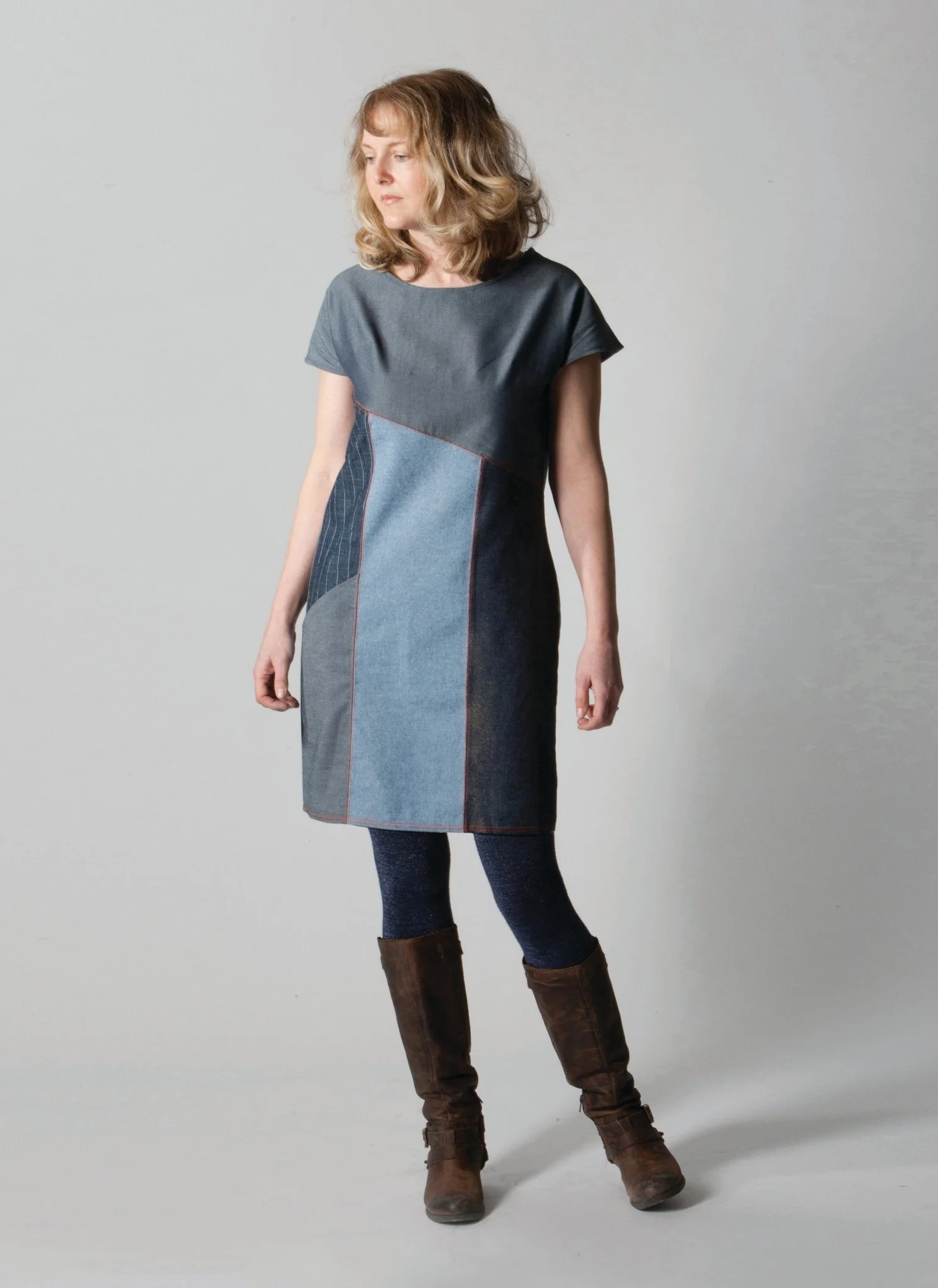 Essential Denim Dress - Paper Sewing Pattern - Sew Different - Image 4