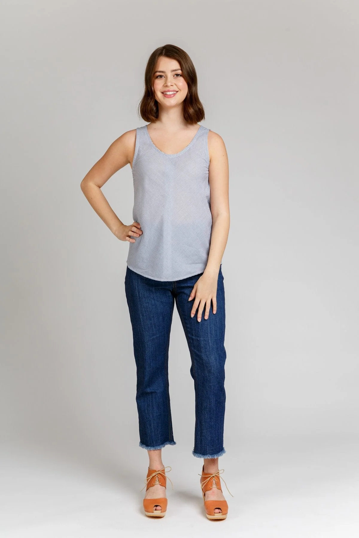 Eucalypt Woven Tank Top and Dress - Megan Nielsen Patterns - Sewing Pattern - Image 9