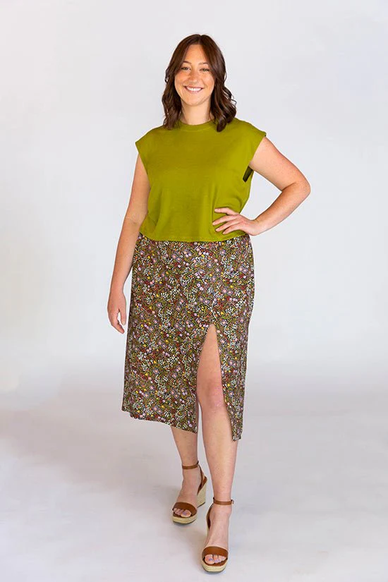 Evelyn High Waist Skirt Pattern - Chalk + Notch - Image 10