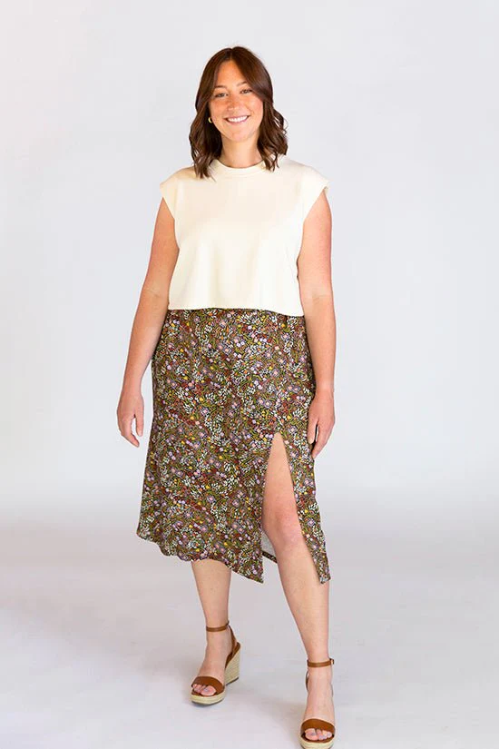 Evelyn High Waist Skirt Pattern - Chalk + Notch - Image 14
