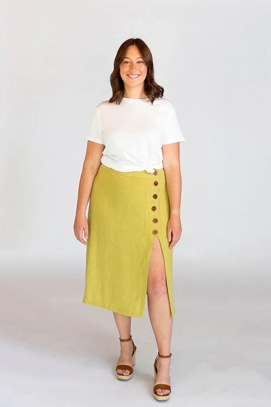 Evelyn High Waist Skirt Pattern - Chalk + Notch - Image 15