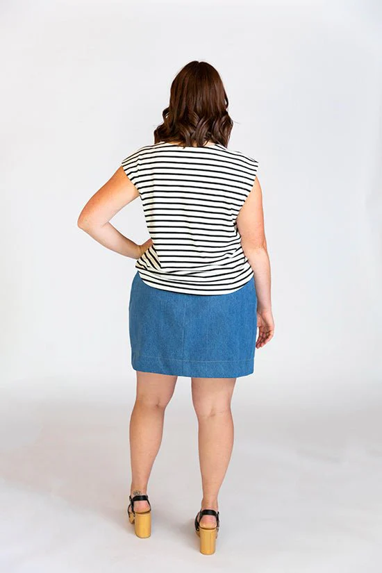 Evelyn High Waist Skirt Pattern - Chalk + Notch - Image 5