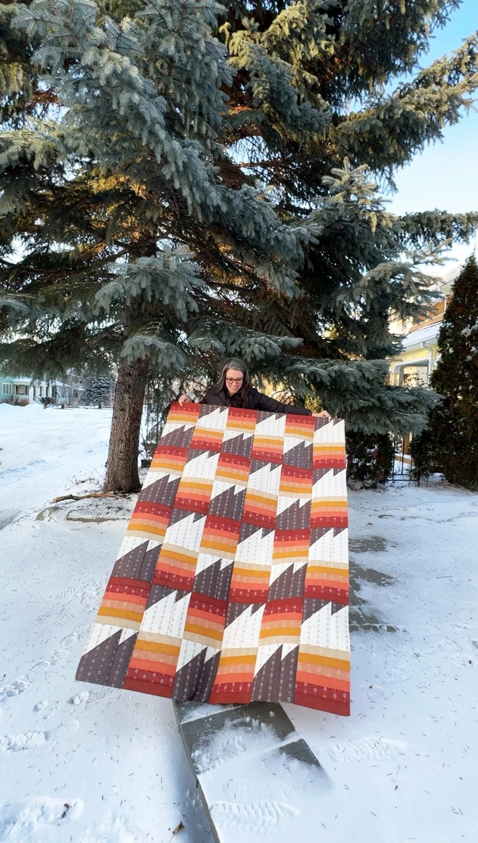 Falcon Ridge Paper Pattern - The Blanket Statement Quilt Co. - Image 3