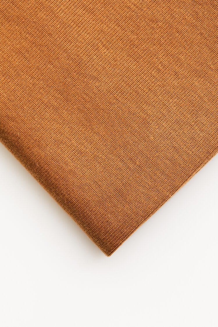 Fine 2x1 Rib Jersey TENCEL™ Lyocell Organic Cotton - OEKO-TEX® -  MeetMILK - Mustard - Image 2
