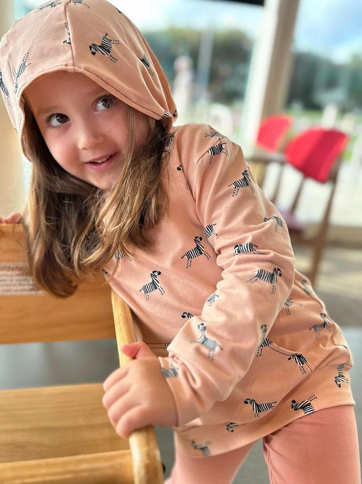 Finley Colour Blocked Hoodie - Kids Paper Sewing Pattern - Two Stitches Patterns - Image 3