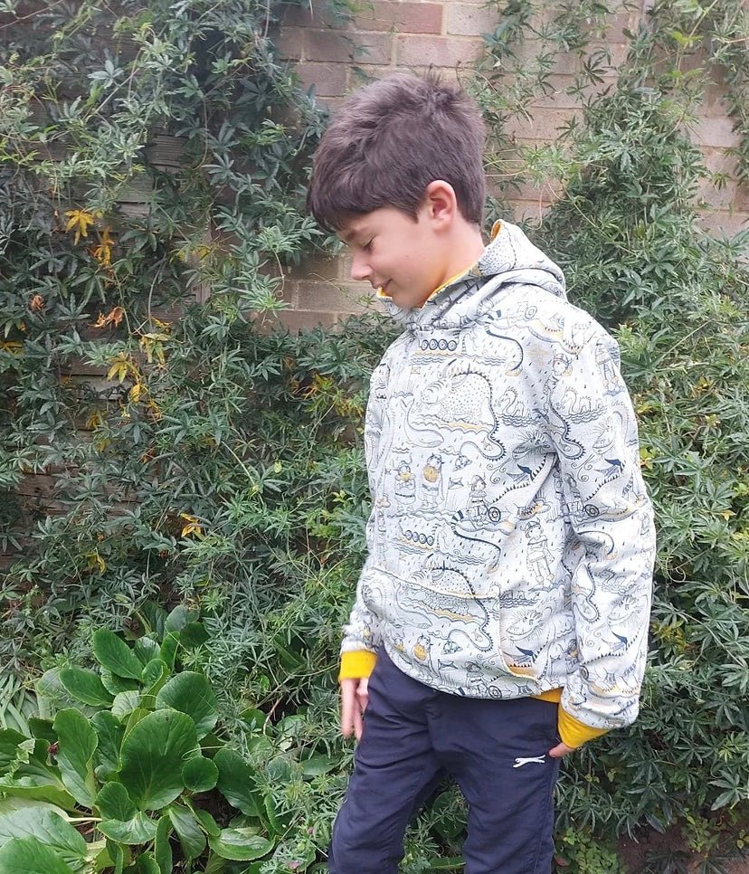 Finley Colour Blocked Hoodie - Kids Paper Sewing Pattern - Two Stitches Patterns - Image 9
