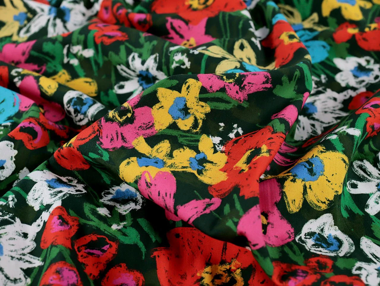 Firle Floral Cotton Lawn - Green - Oeko-Tex 100 - Fabric Godmother - Image 4