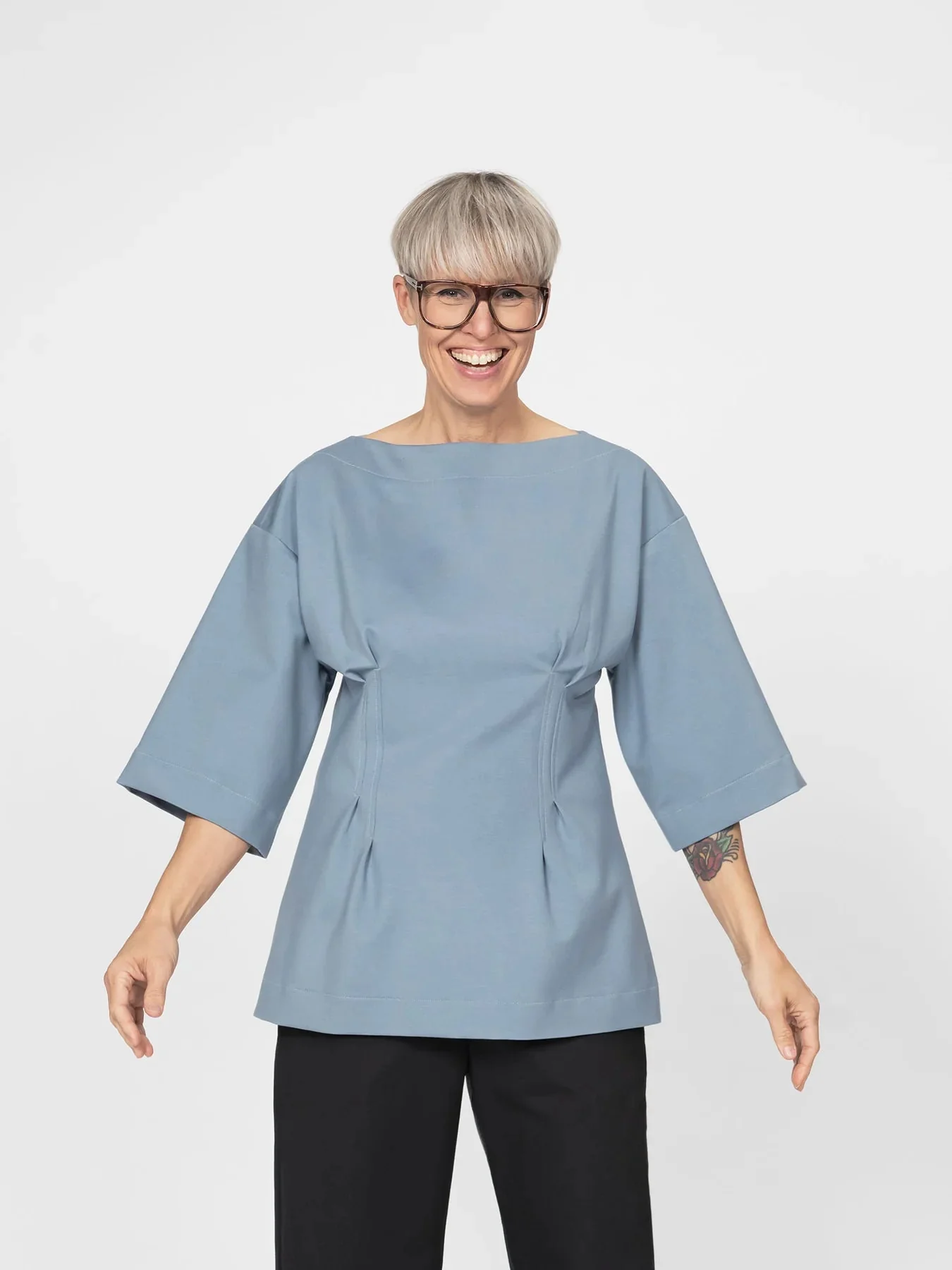 Fitted Waist T-Shirt Pattern - The Assembly Line -XS3XL