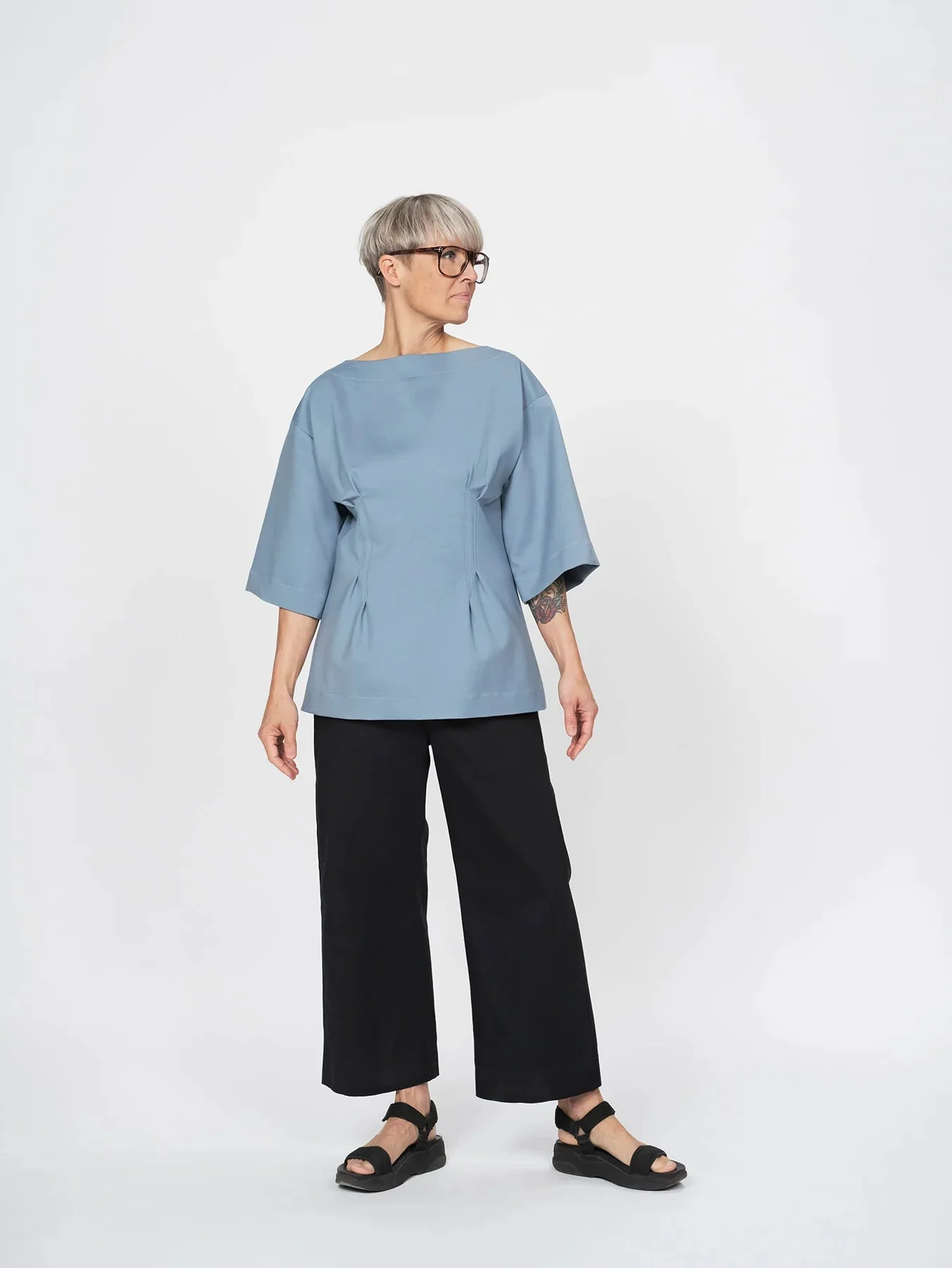 Fitted Waist T-Shirt Pattern - The Assembly Line -XS3XL - Image 2