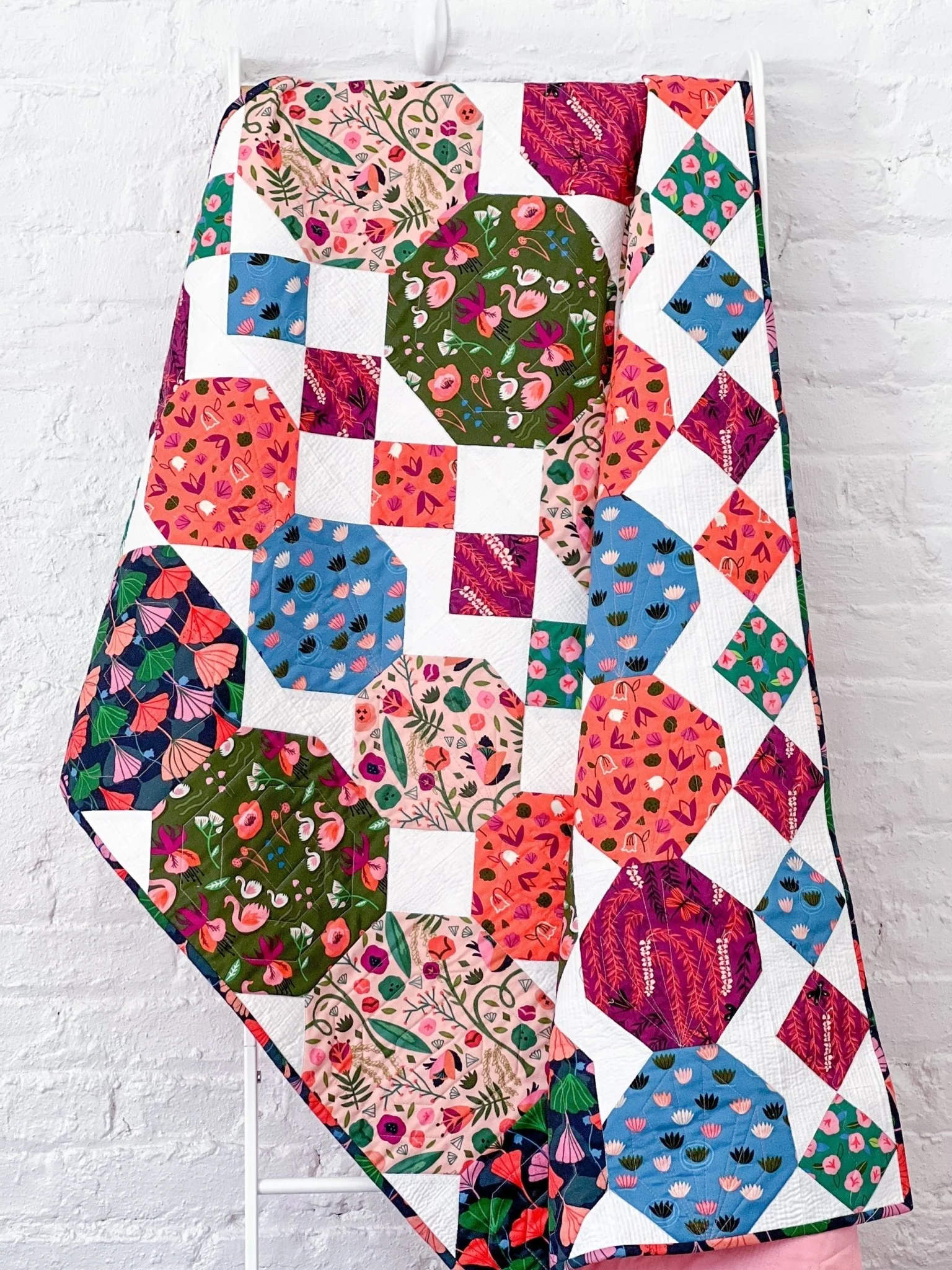 Floating Flora - Spring Riviere - Kate Merritt - Cloud 9 Fabrics - Poplin - Image 8