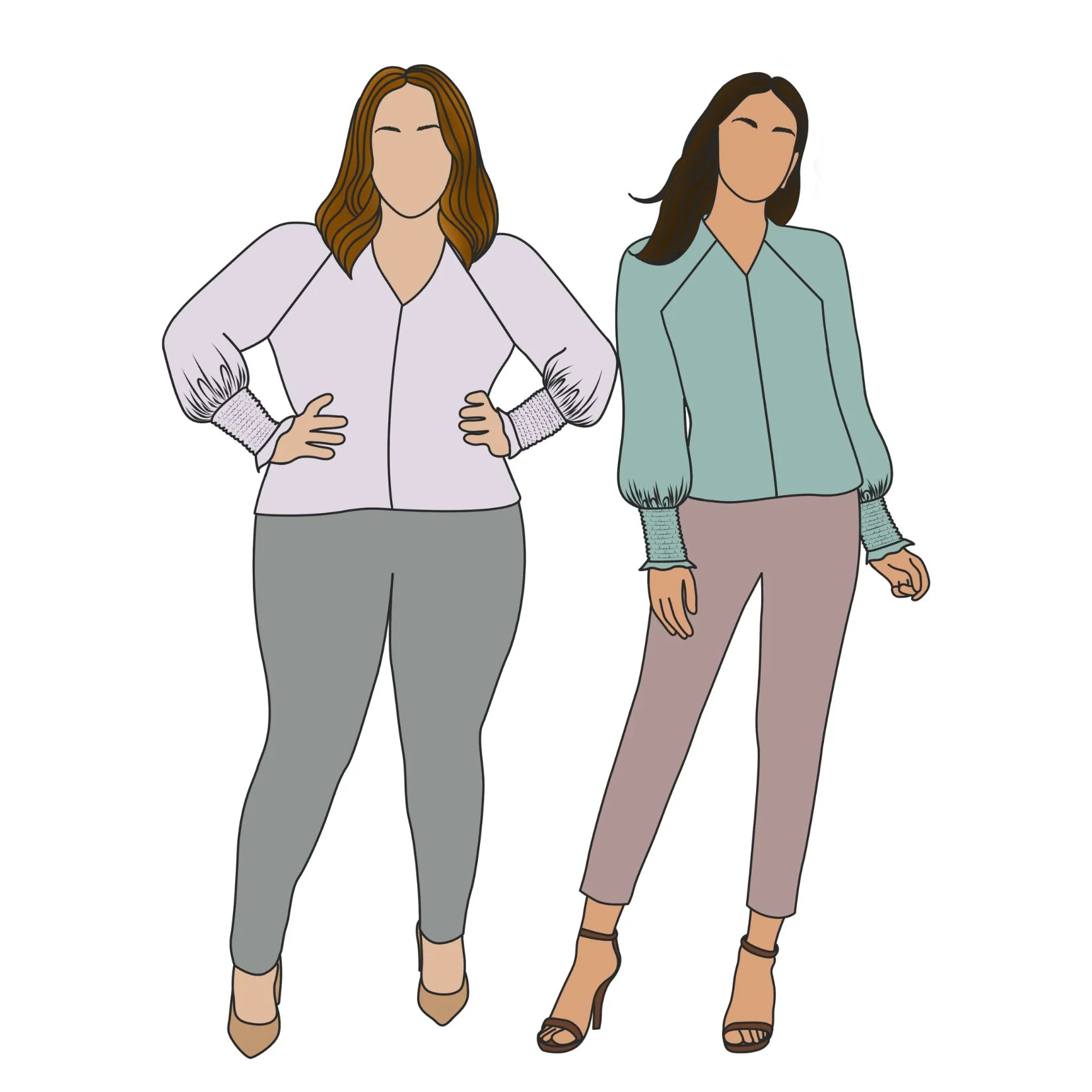 Florence Blouse Sewing Pattern - Size Me