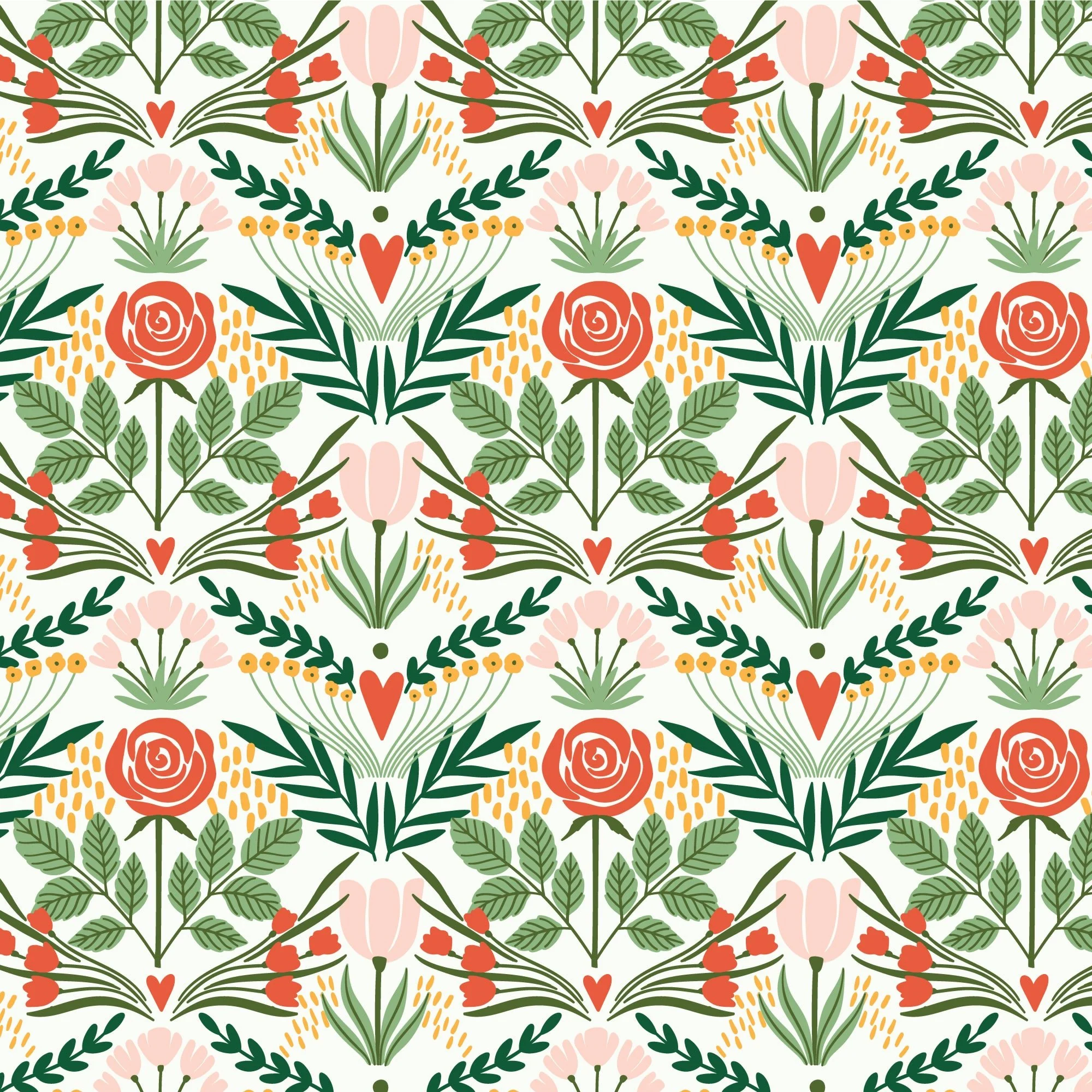 Flourish - About Love - Maria Galybina - Cloud 9 Fabrics - Poplin - Image 2