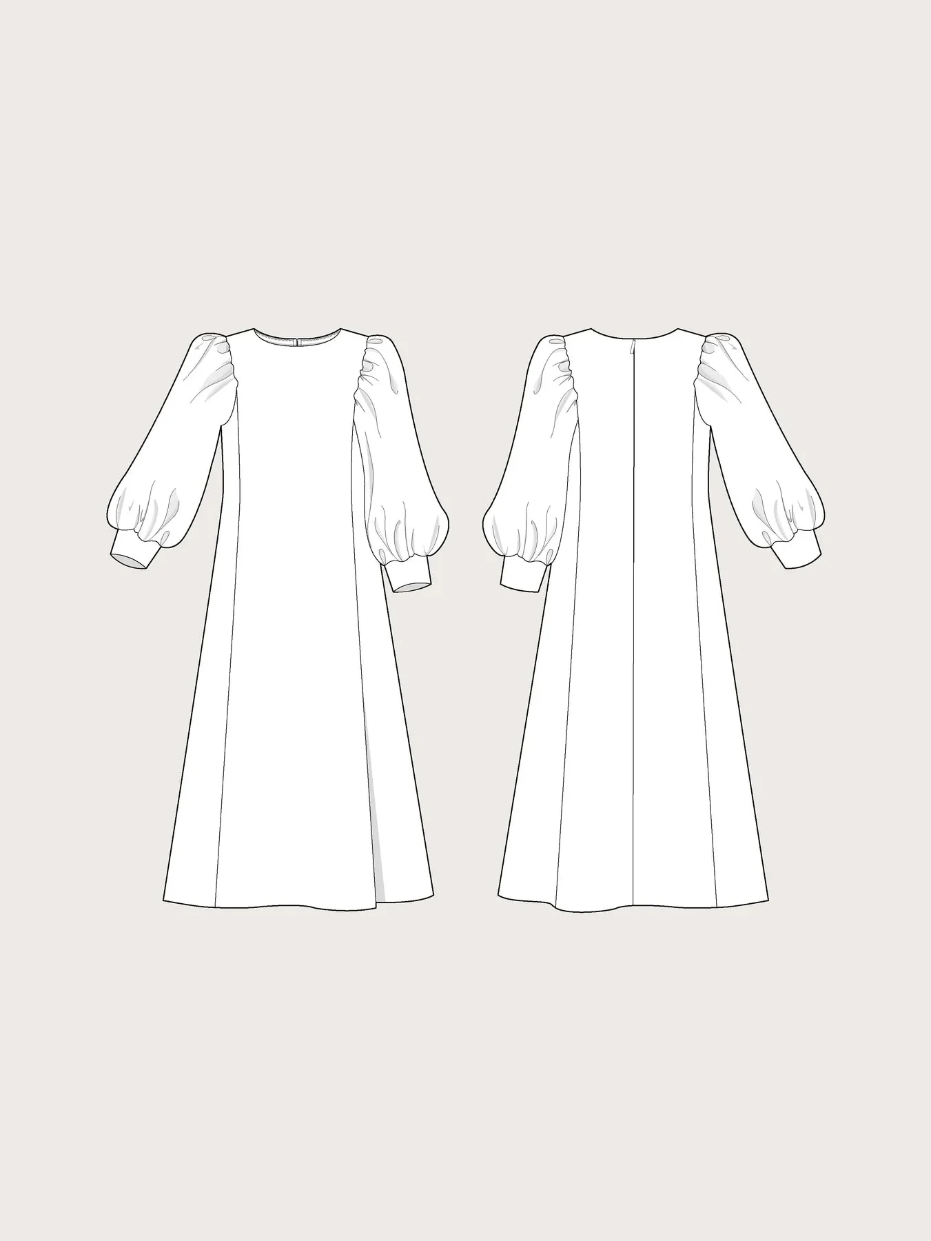 Flutter Sleeve Dress Pattern - The Assembly Line -XS3XL - Image 11