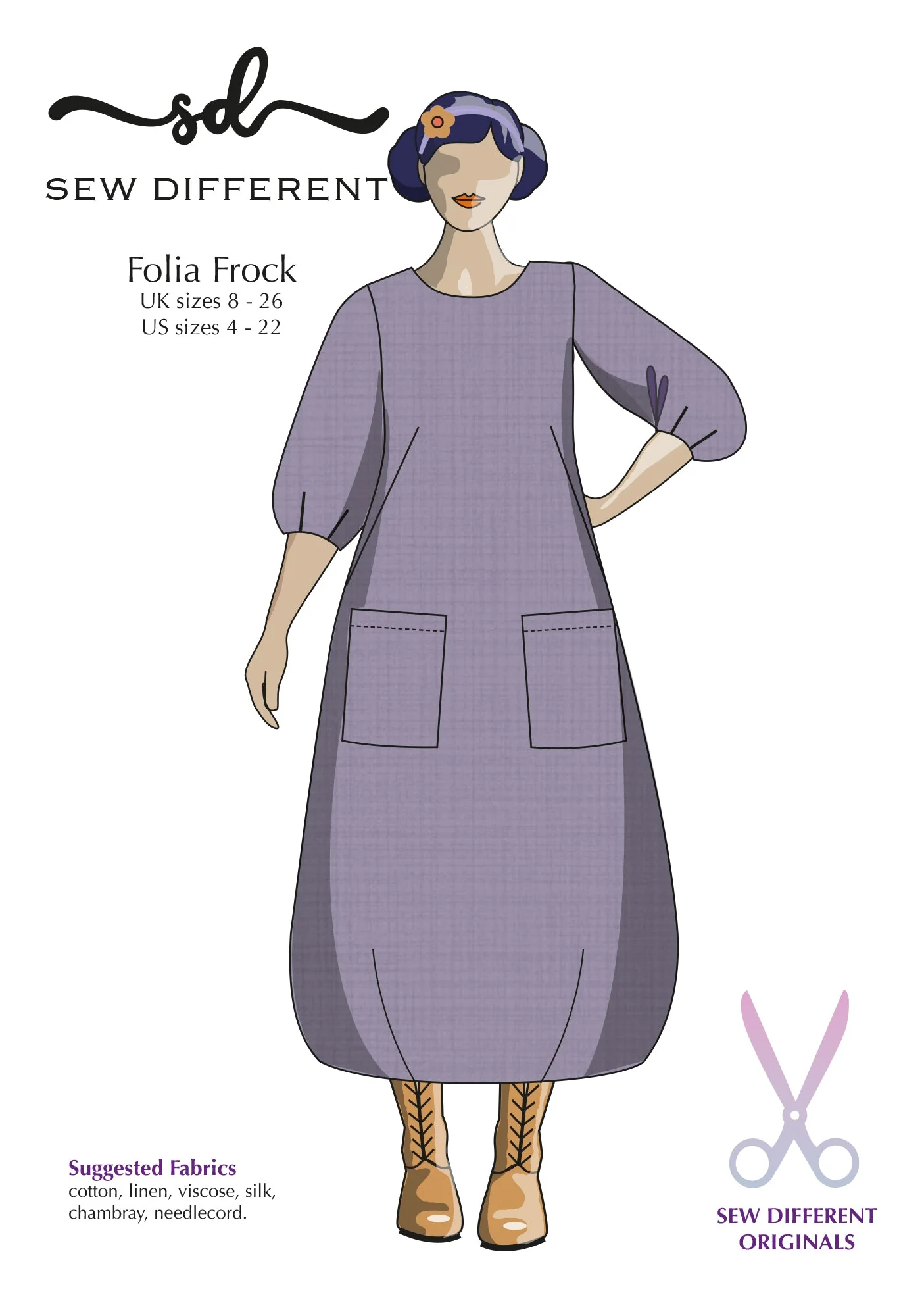 Folia Frock - Paper Sewing Pattern - Sew Different