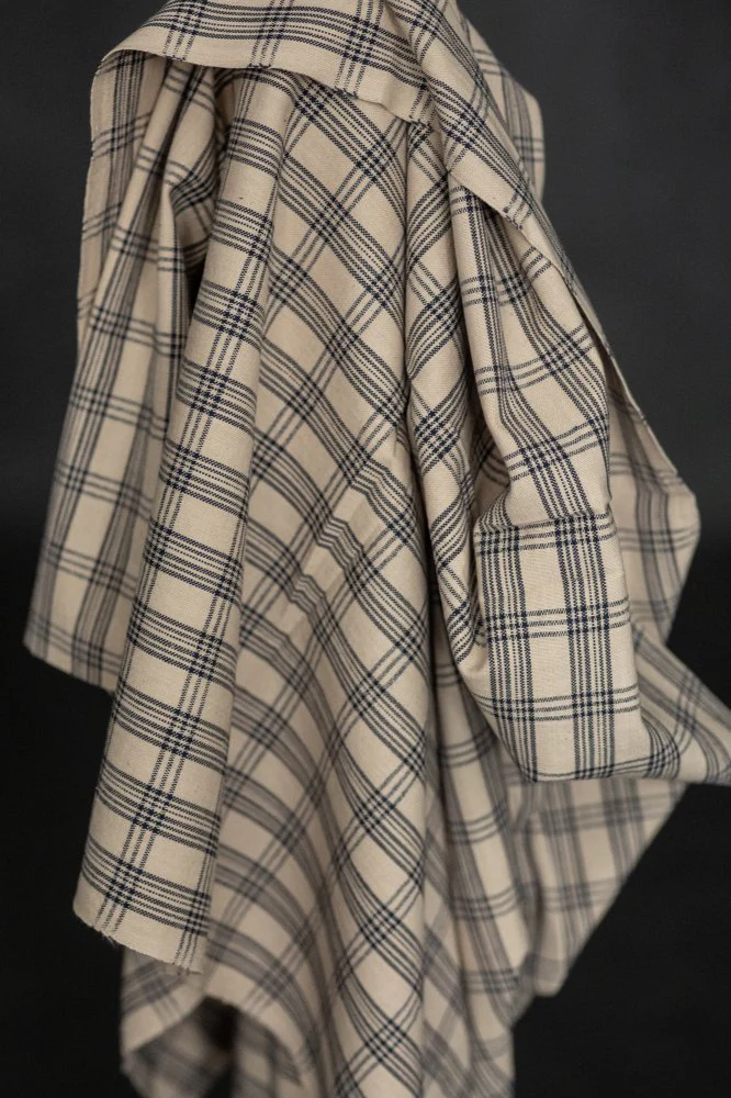 Freddie Check Handwoven Indian Cotton - Merchant & Mills - Image 2