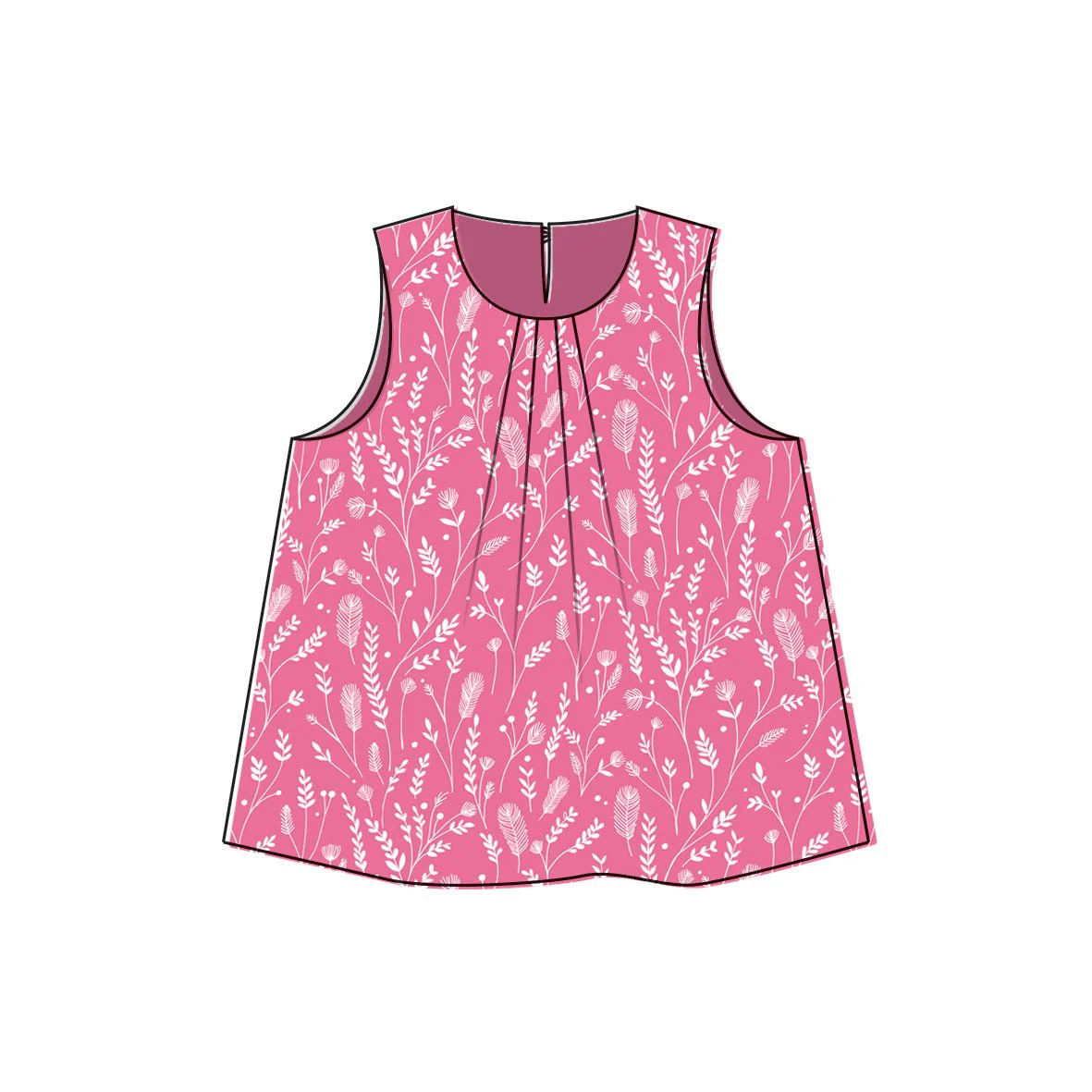 Frida Dress & Swing Top - Kids Paper Sewing Pattern - Two Stitches Patterns - Image 3