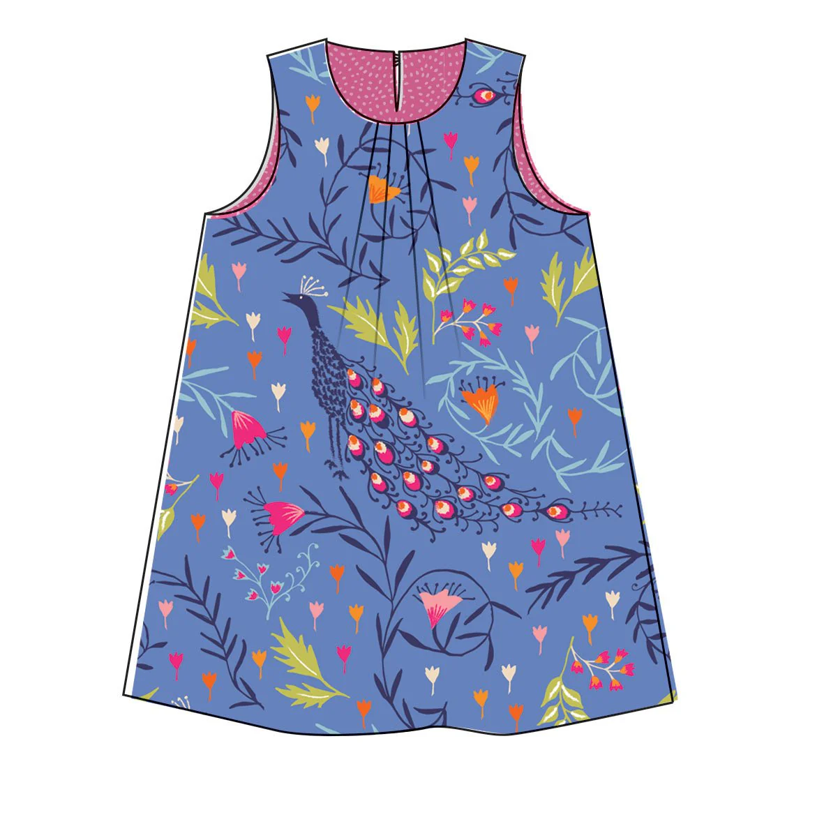 Frida Dress & Swing Top - Kids Paper Sewing Pattern - Two Stitches Patterns - Image 4