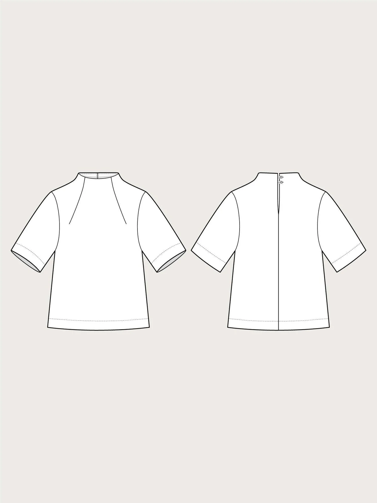 Funnel Neck Top Pattern - The Assembly Line - Image 7