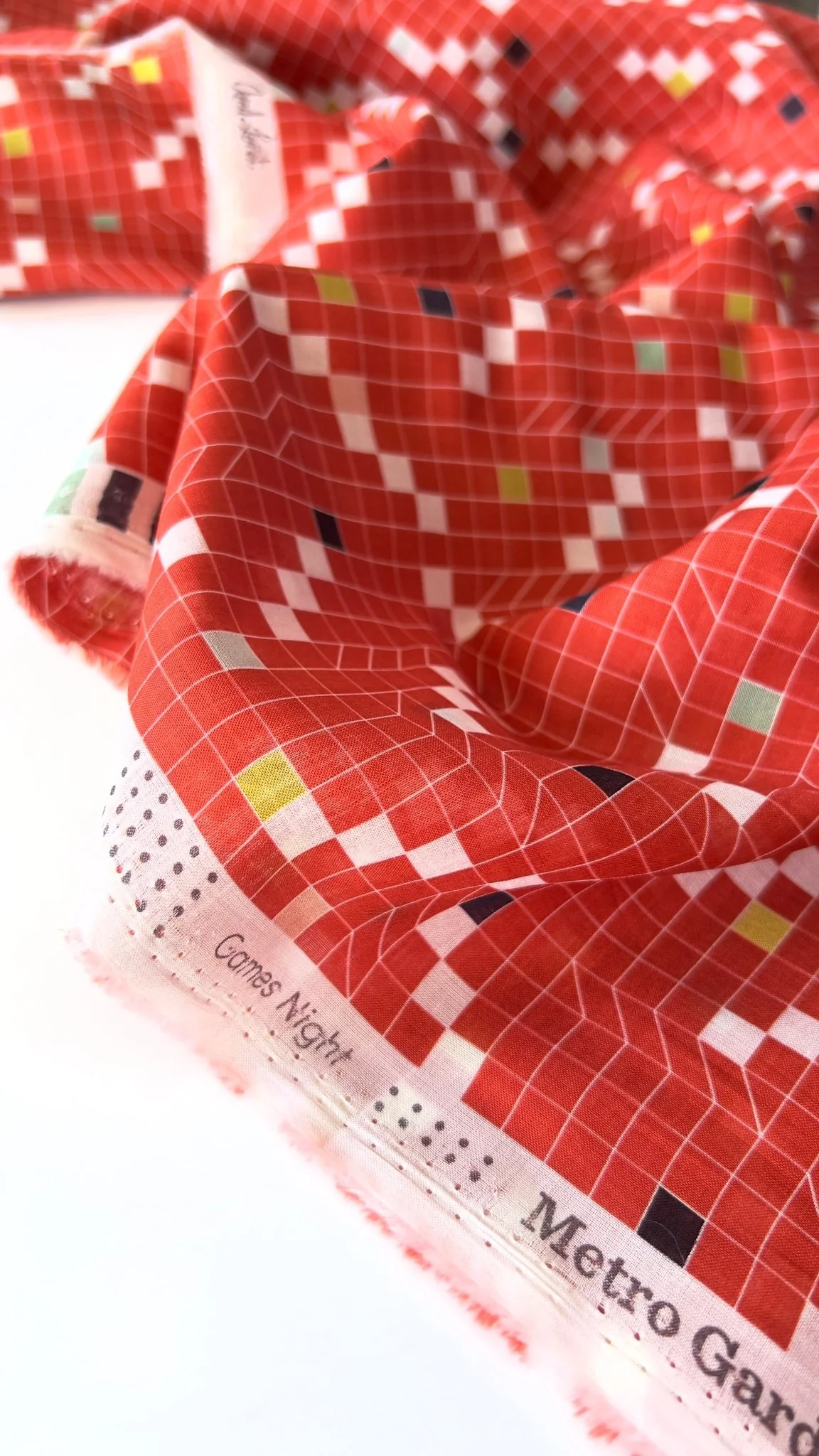 Games Night - Metro Garden by Avril Loreti - Cloud 9 Fabrics - Batiste - Image 2