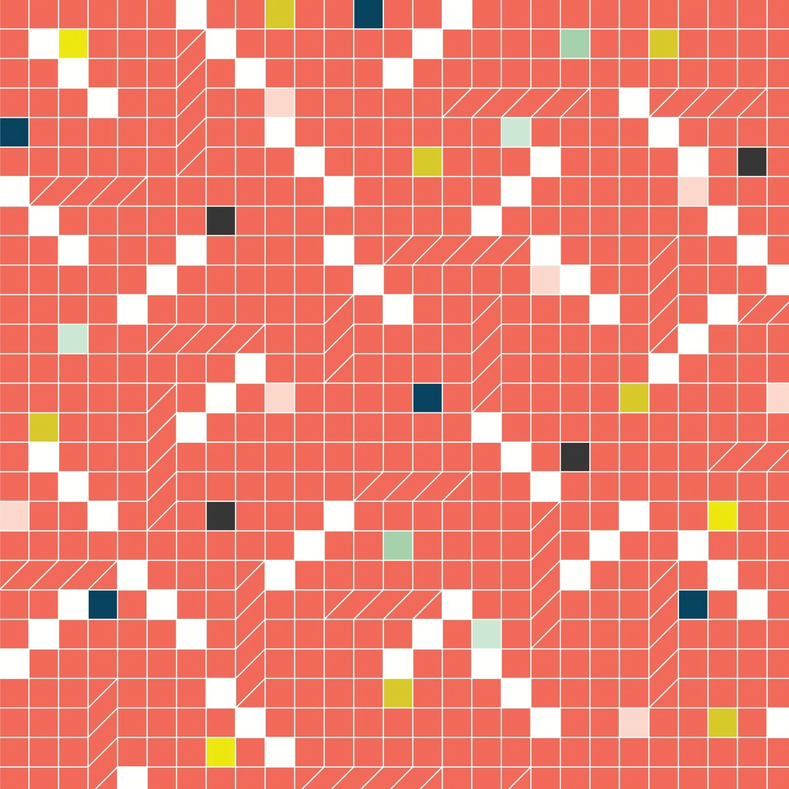 Games Night - Metro Garden by Avril Loreti - Cloud 9 Fabrics - Batiste - Image 3
