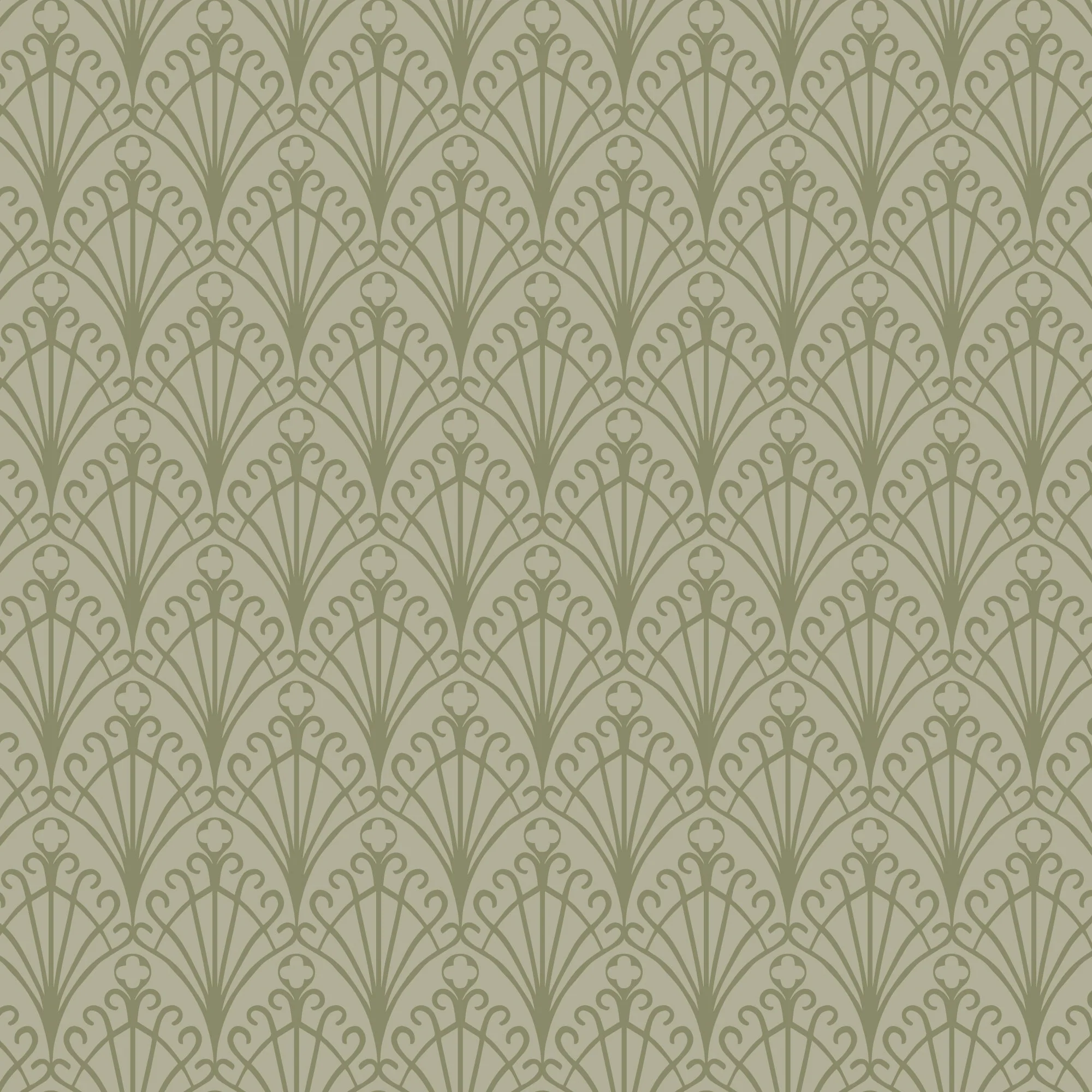 Garden Gate - Moss - Twilight Reverie - Lisee Ree Designs - Cloud 9 Fabrics - Poplin - Image 3