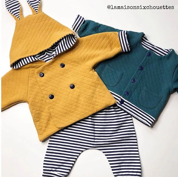 Grand'Ourse Cardigan & Jacket Sewing Pattern - Baby 6M/4Y - Ikatee - Image 7