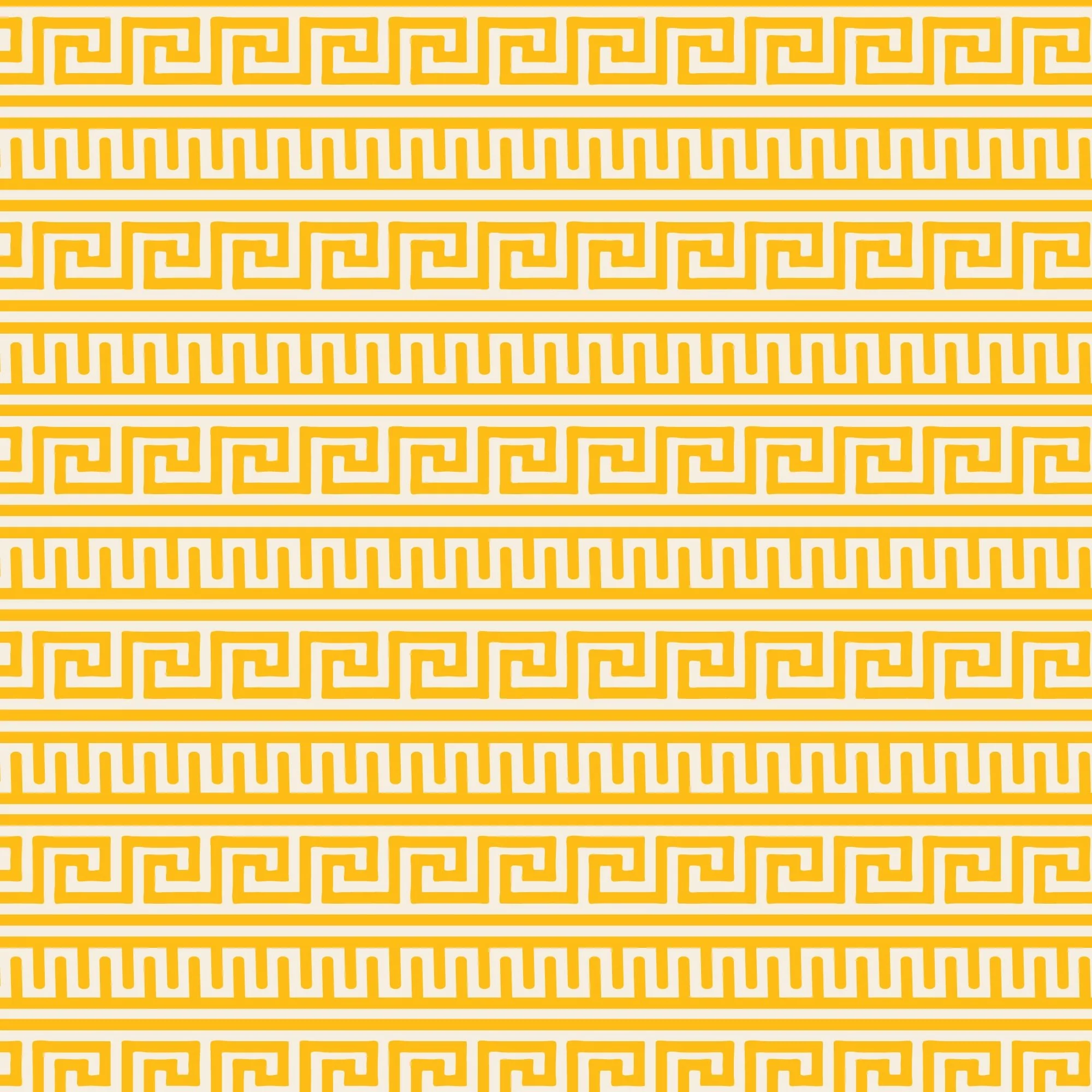 Greek Decor - Yellow - The Iliad - Aidi Riera - Cloud 9 Fabrics - Poplin - Image 3
